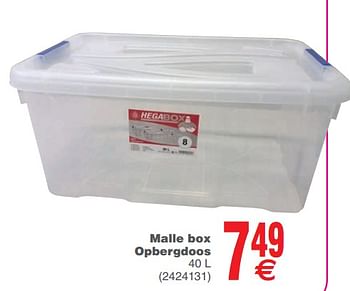 Promoties Malle box opbergdoos - Héga - Geldig van 17/09/2019 tot 30/09/2019 bij Cora