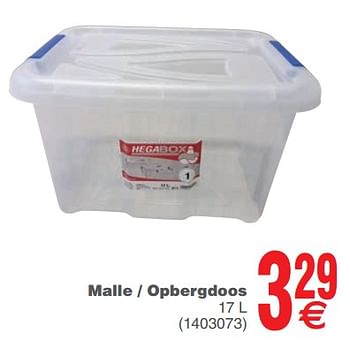 Promoties Malle - opbergdoos - Héga - Geldig van 17/09/2019 tot 30/09/2019 bij Cora