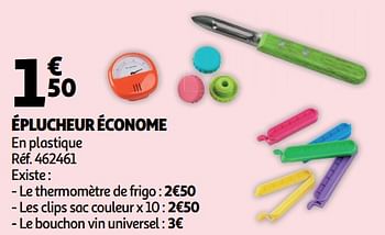 Promoties Éplucheur économe - Huismerk - Auchan - Geldig van 18/09/2019 tot 24/09/2019 bij Auchan