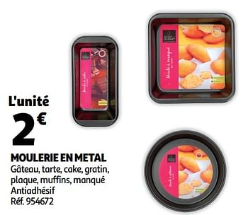 Promotions Moulerie en metal - Produit Maison - Auchan Ronq - Valide de 18/09/2019 à 24/09/2019 chez Auchan Ronq
