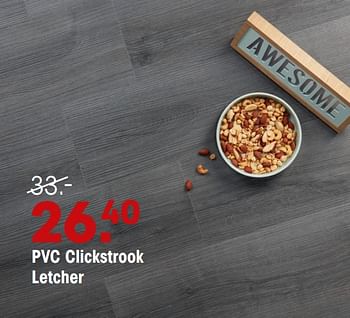 Promoties Pvc clickstrook letcher - Huismerk - Kwantum - Geldig van 23/09/2019 tot 15/03/2020 bij Kwantum