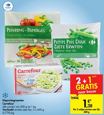 Carrefour Promotie Diepvriesgroenten Carrefour Huismerk Carrefour Diepvries Geldig Tot 30 09 19 Promobutler