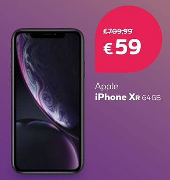 Promotions Apple iphone xr 64gb - Apple - Valide de 16/09/2019 à 30/09/2019 chez Proximus