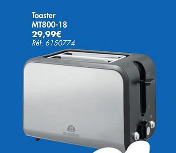 Promotions Mandine toaster mt800-18 - Mandine - Valide de 18/09/2019 à 23/09/2019 chez Carrefour