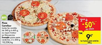 Promotions Pizza carrefour - Produit maison - Carrefour  - Valide de 18/09/2019 à 23/09/2019 chez Carrefour