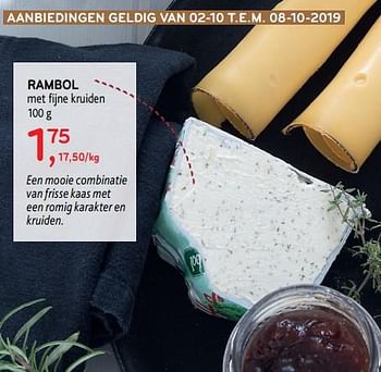Promoties Rambol met fijne kruiden - Rambol - Geldig van 02/10/2019 tot 08/10/2019 bij Alvo