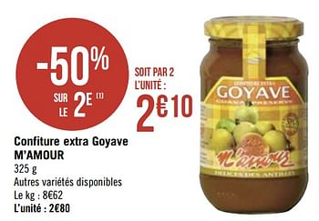 M Amour Confiture Extra Goyave M Amour En Promotion Chez Geant Casino