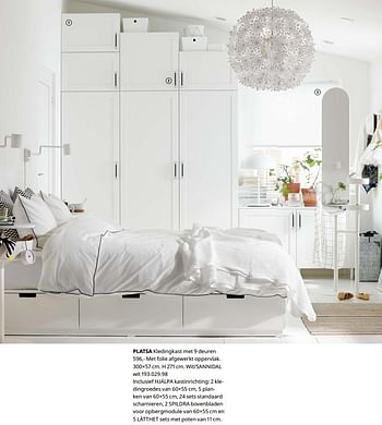 Promoties Platsa kledingkast met 9 deuren - Huismerk - Ikea - Geldig van 23/08/2019 tot 31/07/2020 bij Ikea