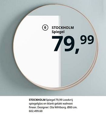 Promoties Stockholm spiegel - Huismerk - Ikea - Geldig van 23/08/2019 tot 31/07/2020 bij Ikea