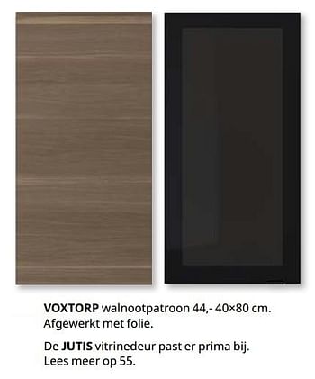 Promoties Voxtorp walnootpatroon - Huismerk - Ikea - Geldig van 23/08/2019 tot 31/07/2020 bij Ikea