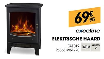 Promoties Exceline elektrische haard ex-ec19 - Exceline - Geldig van 26/09/2019 tot 14/10/2019 bij Electro Depot