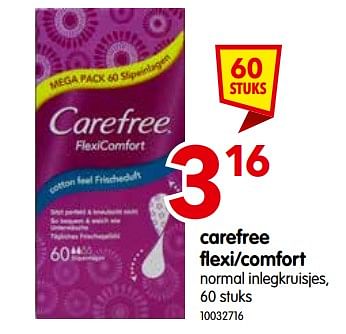 Promoties Carefree flexi-comfort - Carefree - Geldig van 17/09/2019 tot 30/09/2019 bij yess!