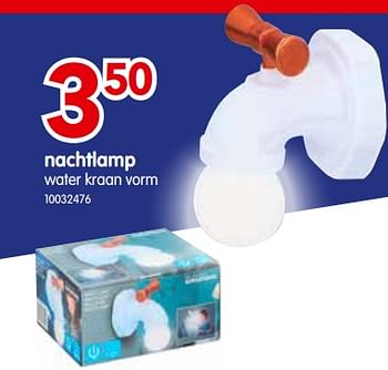 Promoties Nachtlamp water kraan vorm - Grundig - Geldig van 17/09/2019 tot 30/09/2019 bij yess!