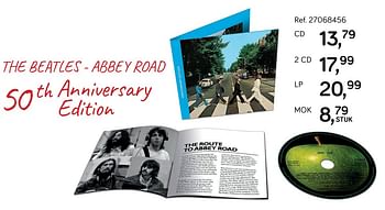 Promoties The beatles - abbey road cd - Huismerk - Supra Bazar - Geldig van 24/09/2019 tot 22/10/2019 bij Supra Bazar