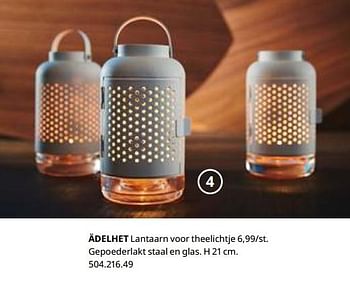 Promoties Ädelhet lantaarn voor theelichtje - Huismerk - Ikea - Geldig van 23/08/2019 tot 31/07/2020 bij Ikea