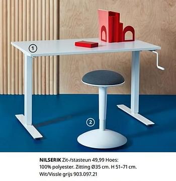 Promoties Nilserik zit--stasteun - Huismerk - Ikea - Geldig van 23/08/2019 tot 31/07/2020 bij Ikea