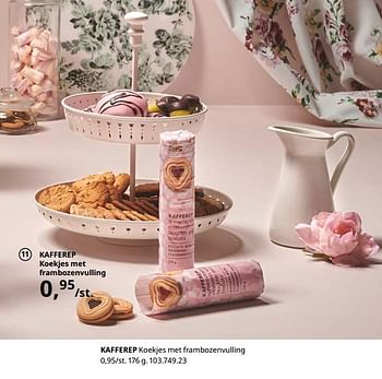 Promotions Kafferep koekjes met frambozenvulling - Produit maison - Ikea - Valide de 23/08/2019 à 31/07/2020 chez Ikea