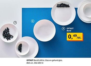 Promoties Oftast bord - Huismerk - Ikea - Geldig van 23/08/2019 tot 31/07/2020 bij Ikea