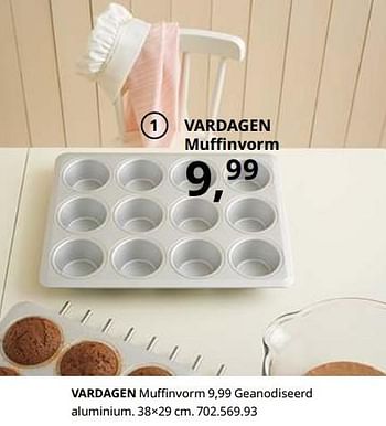Promoties Vardagen muffinvorm - Huismerk - Ikea - Geldig van 23/08/2019 tot 31/07/2020 bij Ikea