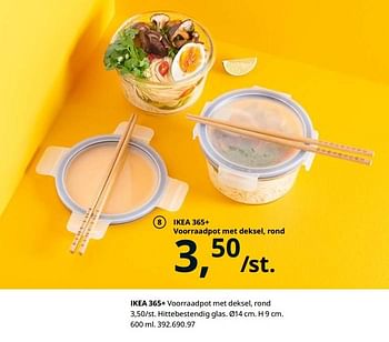 Promoties Ikea 365+ voorraadpot met deksel, rond - Huismerk - Ikea - Geldig van 23/08/2019 tot 31/07/2020 bij Ikea