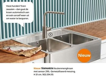 Promoties Tämnaren keukenmengkraan met sensor - Huismerk - Ikea - Geldig van 23/08/2019 tot 31/07/2020 bij Ikea
