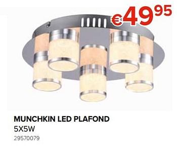 Promoties Munchkin led plafond - Euro Light - Geldig van 27/09/2019 tot 21/10/2019 bij Euro Shop