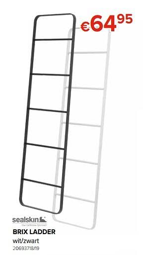 Promoties Brix ladder wit - Sealskin - Geldig van 27/09/2019 tot 21/10/2019 bij Euro Shop