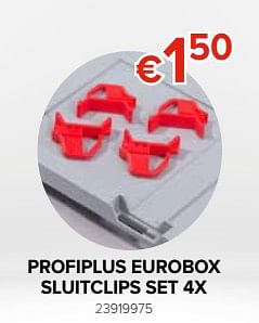 Promotions Profiplus eurobox sluitclips set 4x - Allit - Valide de 27/09/2019 à 21/10/2019 chez Euro Shop