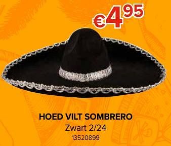 Promotions Hoed vilt sombrero - Sombrero - Valide de 27/09/2019 à 21/10/2019 chez Euro Shop