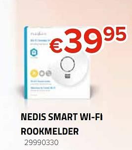 Promoties Nedis smart wi-fi rookmelder - Nedis - Geldig van 27/09/2019 tot 21/10/2019 bij Euro Shop