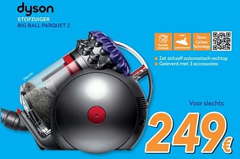 Promoties Dyson stofzuiger big ball parquet 2 - Dyson - Geldig van 25/09/2019 tot 29/10/2019 bij Krefel