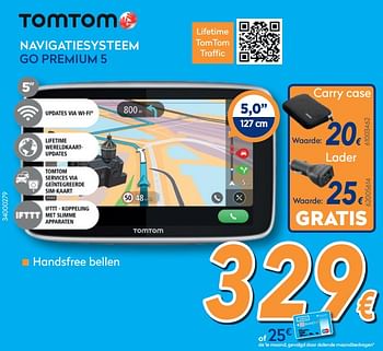 Promoties Tomtom navigatiesysteem go premium 5 - TomTom - Geldig van 25/09/2019 tot 29/10/2019 bij Krefel