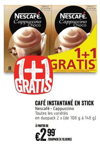 Promo NESCAFÉ café soluble stick chez ALDI