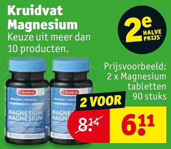 Huismerk - Kruidvat Kruidvat magnesium tabletten - Promotie bij