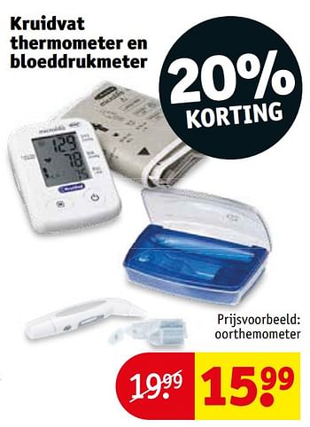 Adviseren meer en meer Herhaal Huismerk - Kruidvat Kruidvat thermometer en bloeddrukmeter oorthemometer -  Promotie bij Kruidvat