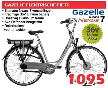 gokken Aanzetten over het algemeen Gazelle Gazelle elektrische fiets - Promotie bij Itek