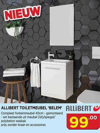 Promotions Allibert toiletmeubel belem - Allibert - Valide de 01/10/2019 à 20/10/2019 chez Bouwcenter Frans Vlaeminck