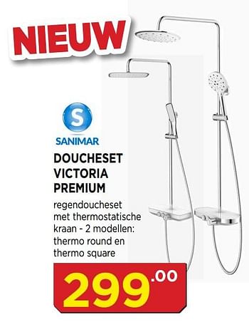 Promoties Doucheset victoria premium - Sanimar - Geldig van 01/10/2019 tot 20/10/2019 bij Bouwcenter Frans Vlaeminck