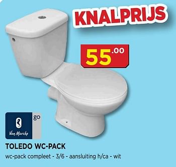 Promoties Toledo wc-pack - Van Marcke - Geldig van 01/10/2019 tot 20/10/2019 bij Bouwcenter Frans Vlaeminck