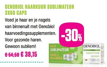 Promoties Oenobiol haarkuur sublimateur - Oenobiol - Geldig van 01/10/2019 tot 30/11/2019 bij Medi-Market
