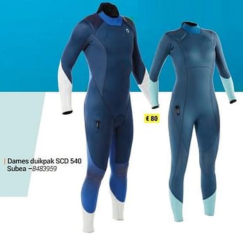 Promoties Dames duikpak scd 540 subea - Subea - Geldig van 23/09/2019 tot 29/02/2020 bij Decathlon