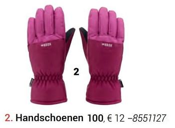 Promoties Handschoenen 100 - Huismerk - Decathlon - Geldig van 23/09/2019 tot 29/02/2020 bij Decathlon