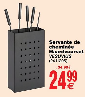 Promoties Servante de cheminée haardvuurset vesuvius - Huismerk - Cora - Geldig van 01/10/2019 tot 14/10/2019 bij Cora