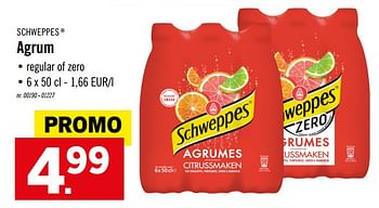 Promoties Agrum - Schweppes - Geldig van 07/10/2019 tot 12/10/2019 bij Lidl