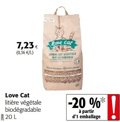 Love cat Love cat liti re v g tale biod gradable En promotion