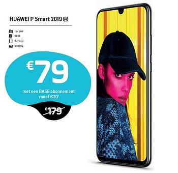 Promoties Huawei p smart 2019 - Huawei - Geldig van 30/09/2019 tot 11/11/2019 bij Base
