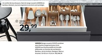 حبل فراشة أي  Produit maison - Ikea Variera range-couverts - En promotion chez Ikea