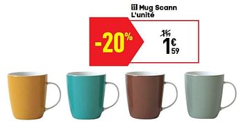 Promotions Mug scann l`unité - Produit Maison - Conforama - Valide de 24/09/2019 à 21/10/2019 chez Conforama