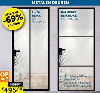 Promoties Linea black - Huismerk - Zelfbouwmarkt - Geldig van 08/10/2019 tot 04/11/2019 bij Zelfbouwmarkt