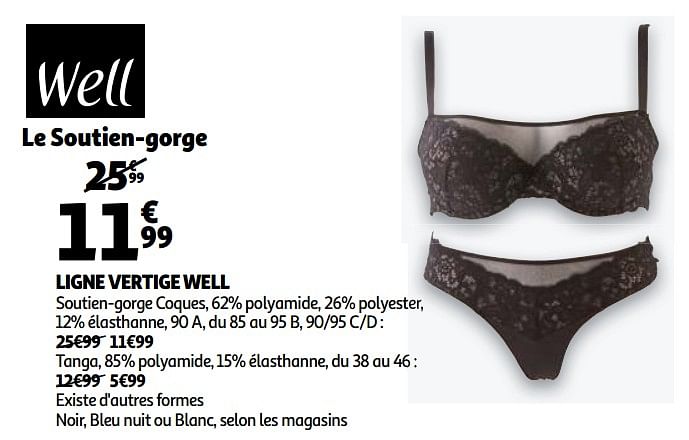 soutien gorge well auchan